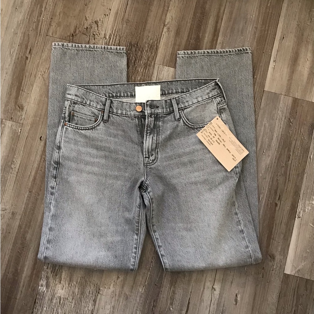 New Mother Snacks Straight Leg Jeans